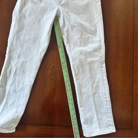 AG Adriano Goldschmied mari crop high rise slim straight White  Jeans 30 - Picture 5 of 8